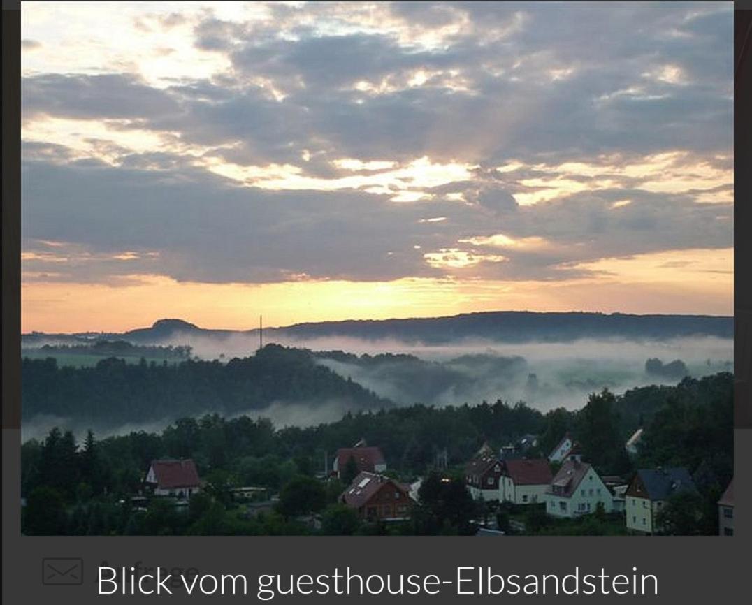 Guesthouse Elbsandstein App. Bastei Rathmannsdorf Exterior photo